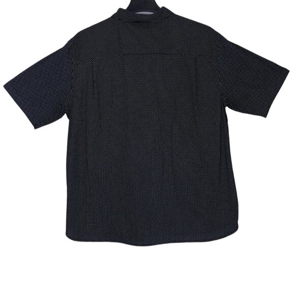 Men Black | White Polka Dot Shirt XL - Picture 4 of 5